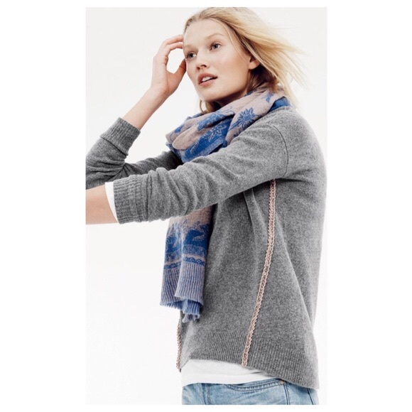 Wool Braid Jewel accent sweater - Picture 6 of 6